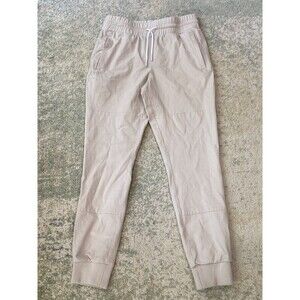 BYLT Premium Basics Size S Drawstring Motto Joggers Men's Active Pants Ivory